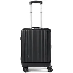 Benzi 5801 Kabinentrolley 55 cm mit Laptopfach – schwarz - Praktischer Kabinentrolley mit 4 Rollen und Laptopfach. Ideal für Reisen und den täglichen Einsatz, bietet er viel Stauraum und ist leicht zu manövrieren.