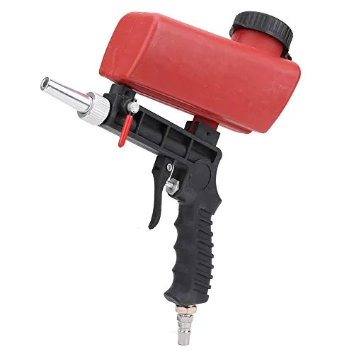Sandstrahler Pneumatische Sandstrahlpistole 90PSI Mini Handheld Sandstrahler Tragbares Sandstrahler zum Sandstrahlpolieren Entfernen Von Metallrost