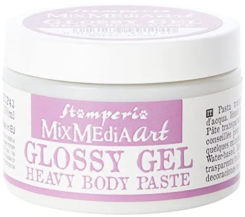 Stamperia Glossy Gel Transparent 150 ml Glanzgel für Bastelprojekte - Transparent