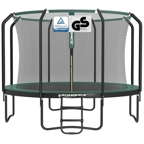 SONGMICS Trampolin 305 cm schwarz-dunkelgrün STR103C01