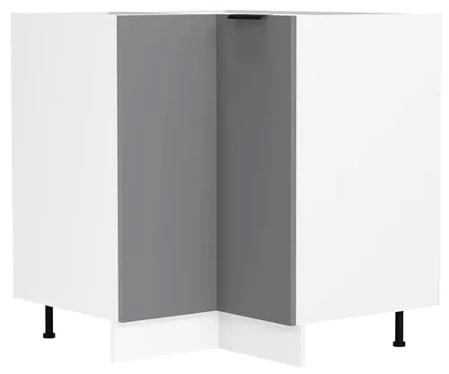 VCM Eckschrank - Hochwertiger Küchenunterschrank mit flexibler Nutzung - Küchen-Schränke mit pflegeleichter Oberfläche und Höhenverstellbaren Füßen, ideal für optimale Raumausnutzung in Ihrer Küche.