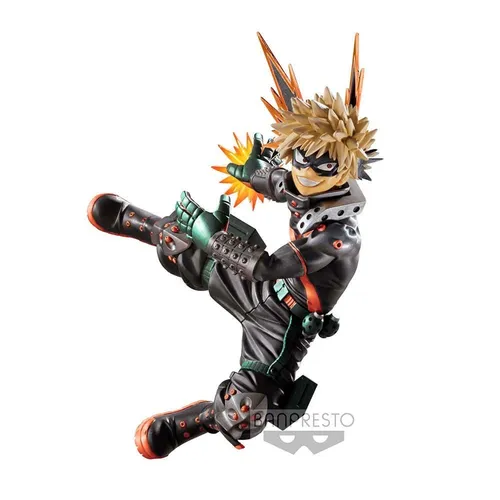 Banpresto My Hero Academia Katsuki Bakugo Special Ver. B 12 cm - Detailreiche PVC-Statue von Katsuki Bakugo aus My Hero Academia, ca. 12 cm groß. Ideal für Fans und Sammler, inklusive Base und farbiger Box für eine ansprechende Präsentation.