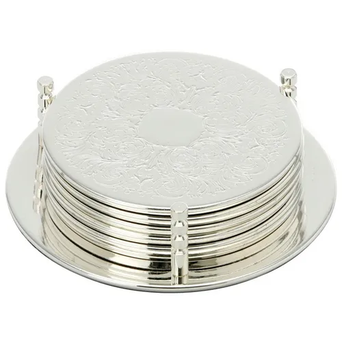 Glasuntersetzer & Bierdeckel Silber von Hermann Bauer jun.