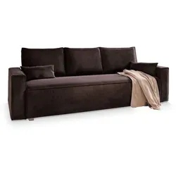 Masseno Bettsofa Alatri, Braun, 230x85x87 cm