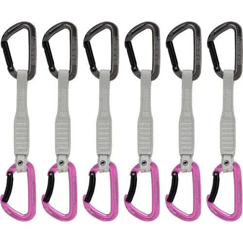 Mammut Workhorse Keylock 17cm 6er Expressschlingen-Set - Kletterausrüstung mit 6 robusten Expressschlingen, ideal für sicheres Sportklettern und optimale Handhabung dank Keylock-System.