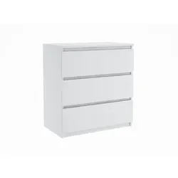Moderne Kommode mit 3 Schubladen in Weiß von emix24