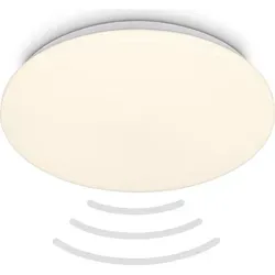 LED Deckenlampe mit Bewegungsmelder - IP54 Badlampe in Warmweiß - Lampen mit intelligentem Bewegungssensor, der Licht bei Bedarf aktiviert. Bietet 1880 Lumen warmweißes Licht und hat Schutzart IP54, ideal für Badezimmer.