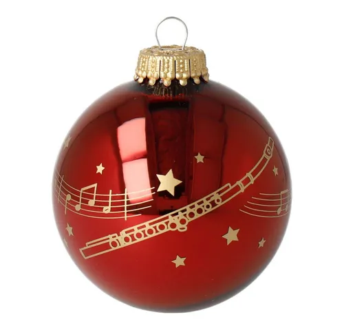 mugesh Weihnachtsbaumkugel Weihnachtskugel Kling Glöckchen mit Instrument, für Musiker