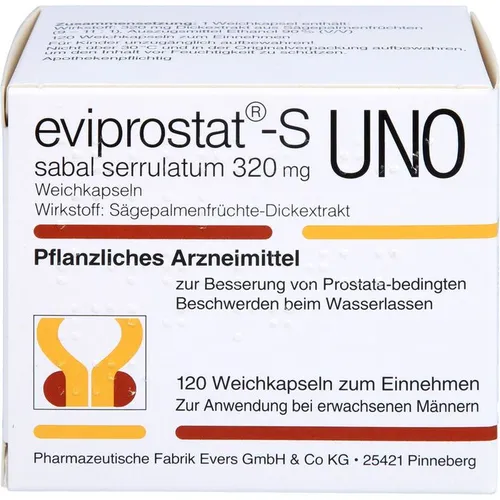 Eviprostat S Sabal Serrulatum 320 Uno K
