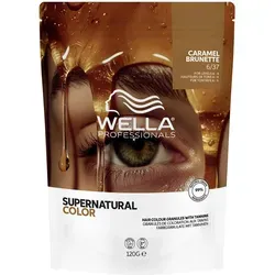 Wella Professionals Supernatural Color 6/37 Caramel Brunette 120 g - Pflanzenbasierte Haarfarbe für natürliche und intensive Farbergebnisse. Mit bis zu 100 % Graukaschierung und einfacher Anwendung - ideal für professionellen Einsatz. Neue, recyclebare Verpackung!
