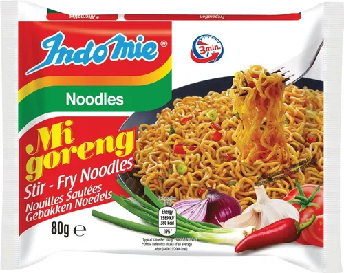 3er-Pack IndoMie Mi Goreng Instant Noodles (3x 80g) Gebratene Nudeln
