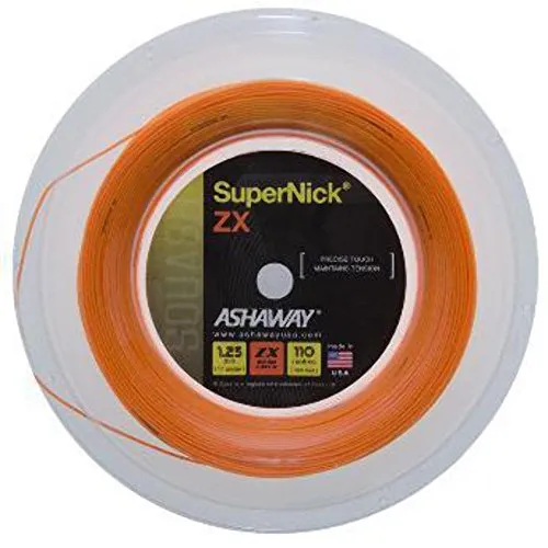 Ashaway Squashsaite Super Nick ZX orange 110m Rolle