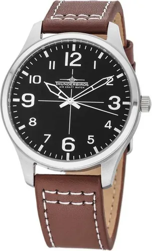 Thunderbirds Quarzuhr Fliegeruhr TB5000-07 – Elegante 40 mm Edelstahl-Herrenuhr
