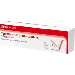 Terbinafinhydrochlorid AL 10 mg/g Creme gegen Fußpilz 30 g - Arzneimittel zur effektiven Behandlung von Fußpilz, sorgt für schnelle Linderung und ist ideal für die Anwendung zu Hause.