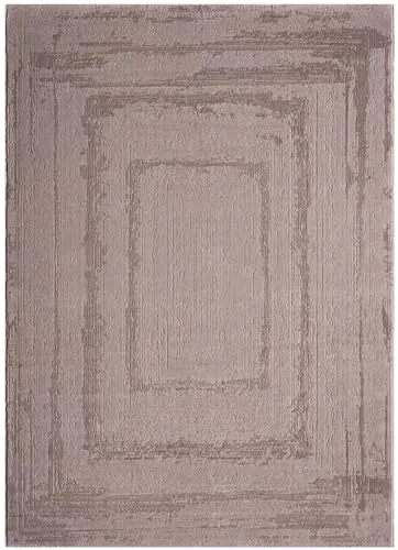 VIMODA Modern Hoch&Tief Teppich 80x150 cm in Taupe in beige von Vimoda