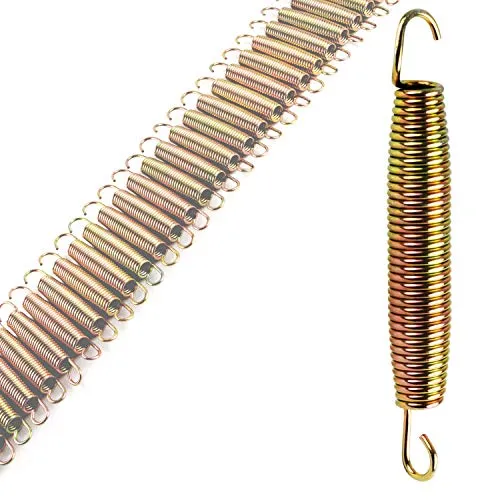 50x Trampolin Feder - 18 cm lang - mit 2 Haken - Federstahl Ø 1 mm - verzinkt - 180 mm