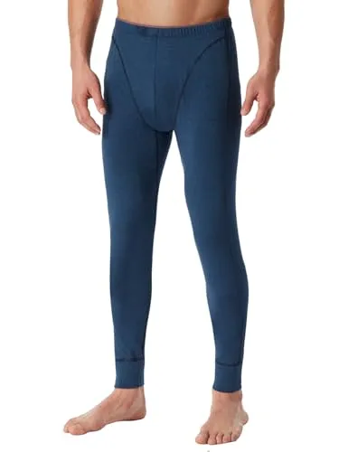 Schiesser Herren Lange Unterhose Bio Baumwolle - 95/5 Organic, blau_182109, 6