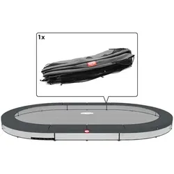 BERG Trampolin-Randabdeckung 520 cm oval grau - Grand Favorit InGround - Hochwertige Randabdeckung für BERG Trampoline, oval 520 x 345 cm. Schützt die Federn und sorgt für Sicherheit beim Springen. Bei Fragen stehen unsere kompetenten Mitarbeiter gerne zur Verfügung.