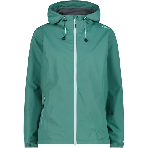 CMP Regenjacke Damen FIX HOOD JACKET - Funktionsjacke aus wasser- und winddichtem Ripstop-Material, ideal für aktive Frauen bei jedem Wetter.