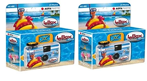 AgfaPhoto LeBox Ocean Einwegkamera wasserdicht (2-er Set) von AgfaPhoto