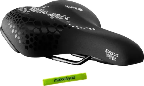 Selle Royal Freeway FIT Moderate Unisex Fahrradsattel Schwarz mit Reflexband