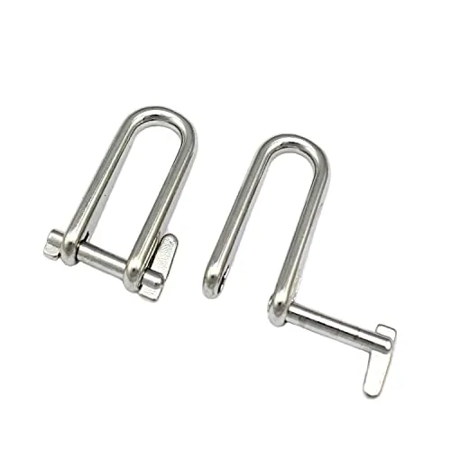 Schäkel Schlüsselschäkel Edelstahl A4 5mm gerade extra lang 2