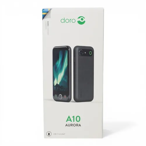 Doro Aurora A10 graphit (380533) - Handy mit benutzerfreundlicher Oberfläche, ideal für Senioren und Einsteiger, bietet große Tasten und klare Soundqualität.