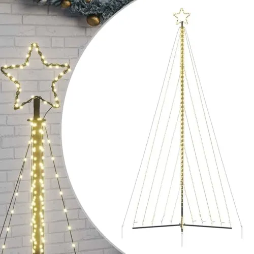 LED Weihnachtsbaum 570 LEDs Warmweiß 399 cm