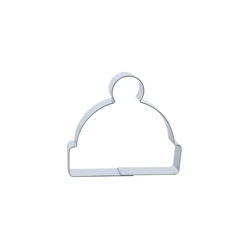 Keks - Ausstecher Bommelmütze | aus Edelstahl | Wollmütze | Wintermütze 1