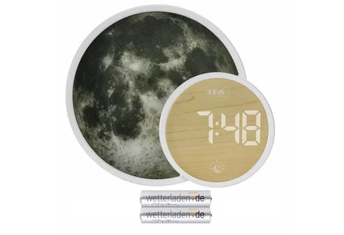 TFA Dostmann Wecker 60.2050.02 SOLUNA MINI Lichtwecker mit Stimmungslicht