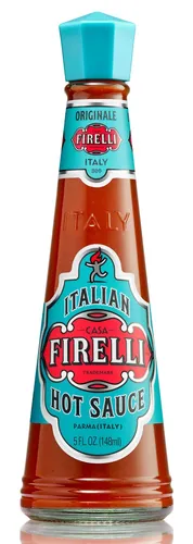 Pizza Hot Sauce Firelli Italiens scharfe Sauce 148ml Flasche wenig Kalorien