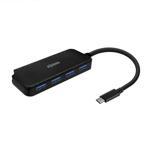 Aisens A109-0715 USB Hub Schwarz