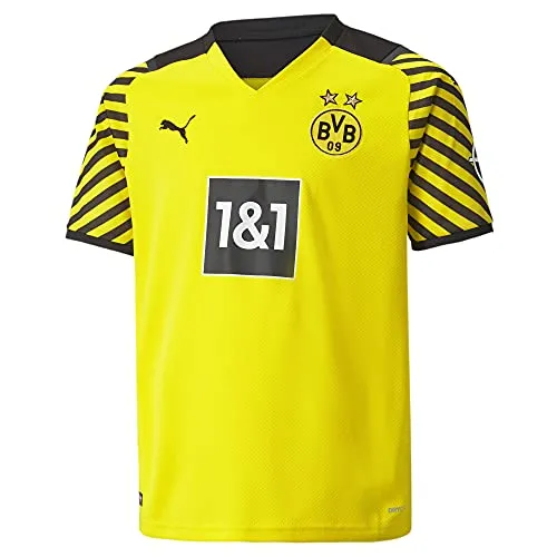 Produktbild Puma Home Shirt Replica SS Jr w Sponsor, Cyber Yellow-Puma Black, 164