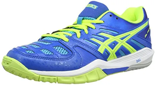 ASICS Herren Gel-Fastball Outdoor Fitnessschuhe, Blau (Blue/Flash Yellow/Aqua Blue 4204)