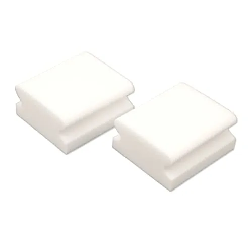 Stück DEWEPRO® Schmutzradierer weiß im 2er Set - Radierschwamm mit praktischen Griffrillen - Reinigungsschwamm entfernt hartnäckigen Schmutz mit wenig Aufwand - Wunderschwamm aus Melamin 2