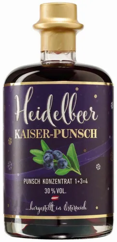 Prinz Heidelbeer Kaiser 1:3 Punschkonzentrat 30% 0,5l - EINWEG