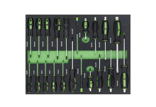 TRUTZHOLM Schraubendreher Set 21 tlg. Werkzeug Einlage 52x40 cm