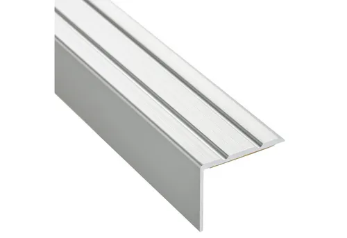SO-TECH® Treppenkantenprofil Alu 1000 x 25 x 18 mm - Selbstklebend und Kürzbar (2-Stück) - Praktisches 2er-Set Treppenkantenprofile aus Aluminium, ideal für einfache Montage dank stark haftendem Klebeband. Perfekt für einen sicheren Übergang auf Treppen!
