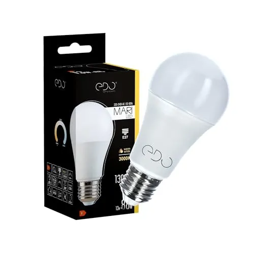 EDO MARI LED Glühbirne Lampe für E27 Sockel LED-Lampe Sparlampen E27 13 Watt 3000 K Warmweiß Energiespar Glühbirne 1300 Lumen LED-Leuchtmittel Nicht Dimmbar Energiesparlampe 220-240 V AC