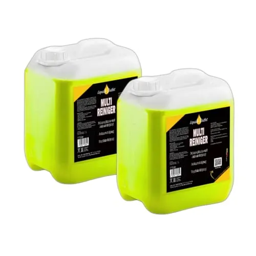 Liquid Outlet Multireiniger 2x 5L – Polsterreiniger Auto & Teppichreiniger – Kunststoffreiniger, Fleckenentferner & Autoinnenreiniger – Für Nasssauger & Blowguns geeignet – Made in Germany