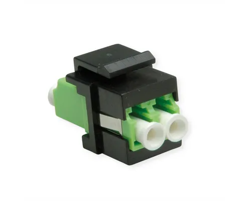 ROLINE Keystone LWL-Adapter LC/LC Duplex, Multimode Glasfaserkabel, OM5