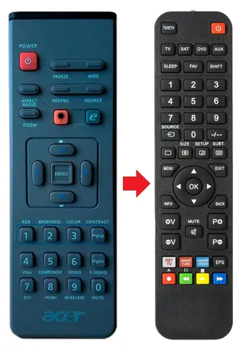 Fernbedienung passend für ACER P1201 | P1203 | P1206 von ARKAIA
