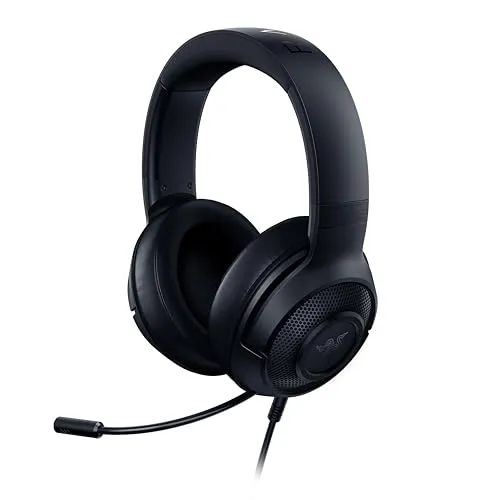 Razer Kraken X Lite - Ultraleichtes Gaming-Headset mit 7.1 Surround Sound, optimierter Tragekomfort für stundenlanges Spielen und flexibles Mikrofon
