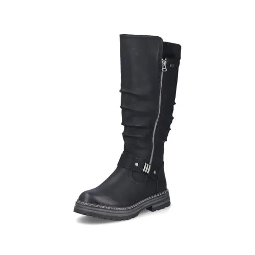 Rieker Damen Winterstiefel 93093, wasserabweisend und stylish - Wanderschuhe, ideal für kalte Tage, mit riekerTEX Technologie für optimalen Wetterschutz und Komfort.