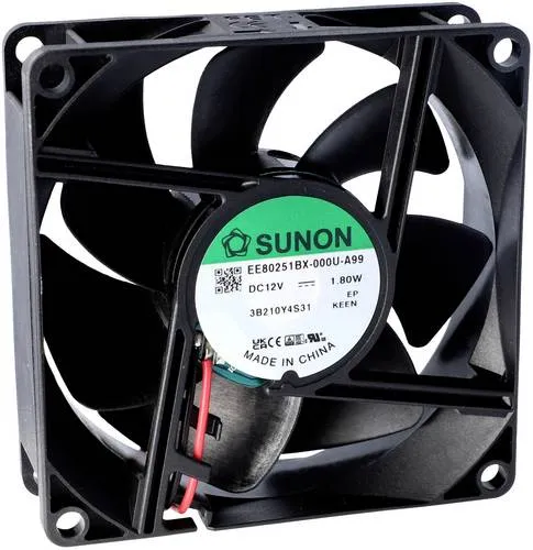 Sunon EF80251B3-1000U-A99 Axiallüfter 12 V/DC 56.05 m³/h (L x B x H) 25 x 80 x 80mm