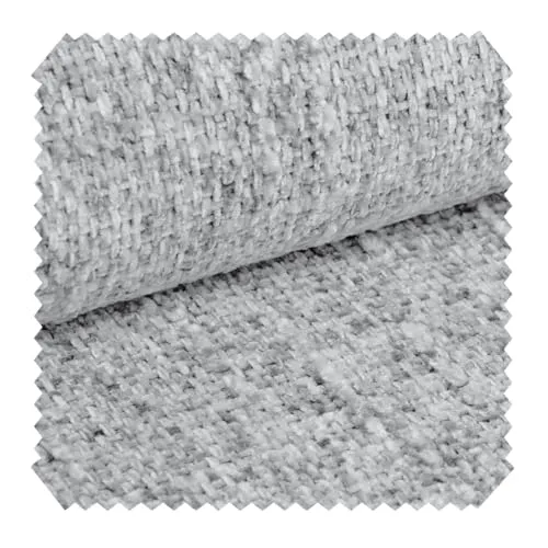 novely® MISCHLY Luxuriöser Chenille Polsterstoff 430g/m² | Strapazierfähiger Melange Möbelstoff | Pflegeleichte Meterware | 1lfm Farbe: 40 Hellgrau