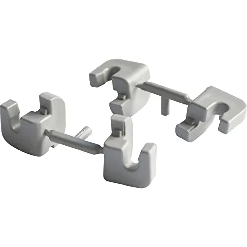 VS TAL Side Korb-Befestigungsclip für KB 150 mm Kunststoff verkehrsgrau 4 Stück
