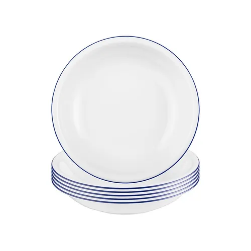 Seltmann Weiden Compact Blaurand Suppenteller 6er Set in blau von Seltmann Weiden