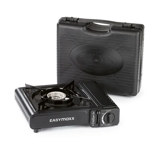 EASYmaxx Gaskocher tragbar Schwarz