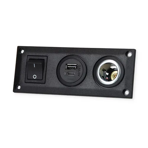 Pro Car Einbausteckdose mit USB-A/C und Powersteckdose